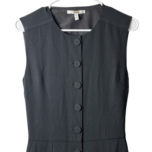 Derek Lam Black Jumpsuit Cut-Out Back Satin Hemline Evening Wear Size 4 and 6 - Picture 11 of 14